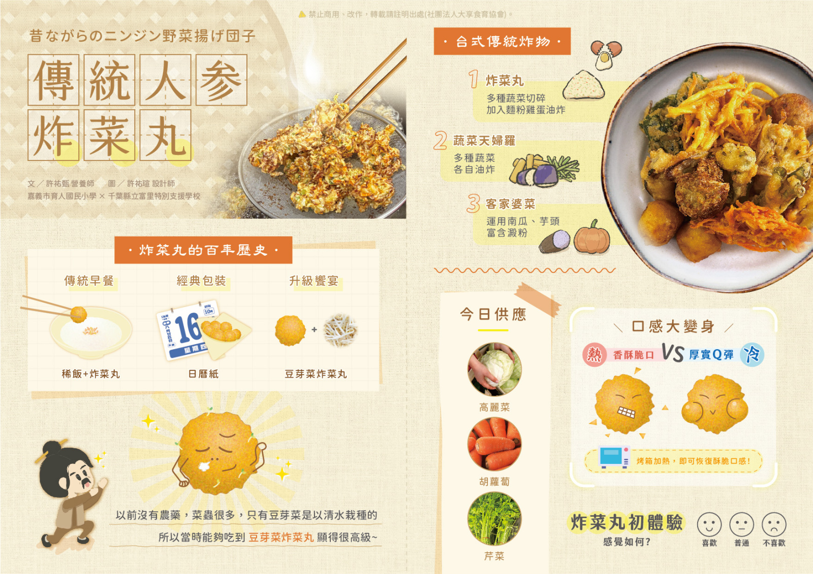 嘉義炸菜丸美味直送千葉：臺日學校午餐交換行動的胡蘿蔔篇章| 大享食育協會─讓學校營養午餐變得更好